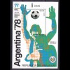 Paraguay, Fußball-Weltmeisterschaft, 4 Blockausgaben a. JG 1978+84, siehe Bilder