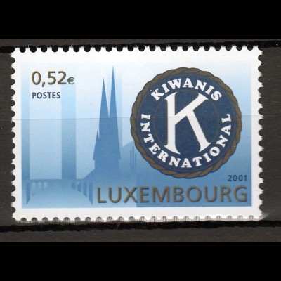Luxemburg 2001 Michel Nr. 1558 Kiwanis Internantional Kiwanis-Emblem