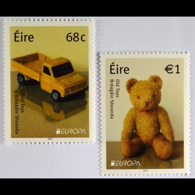Irland Èire 2015 Michel Nr. 2131-32 Europa Altes Spielzeug Teddybär
