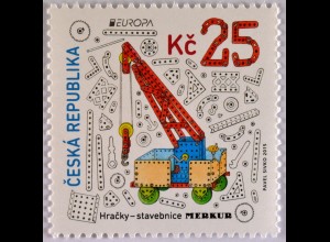 Tschechische Republik 2015, Nr. 846, Europa - Altes Spielzeug, Spielzeugkran