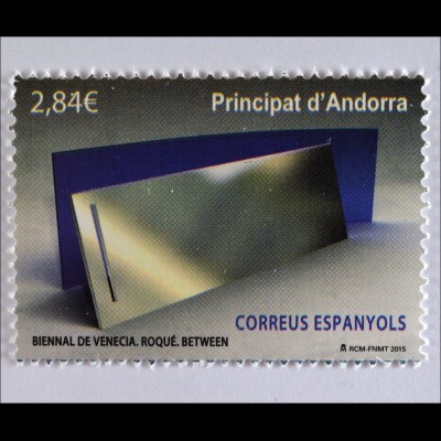 Andorra spanisch 2015, Michel Nr. 427, Biennale von Venedig / Roque, 1 Wert