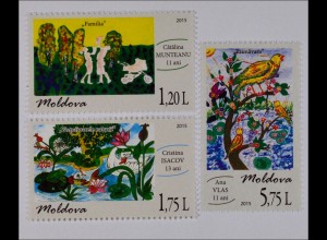 Internationaler Kindertag Briefmarken aus Moldawien