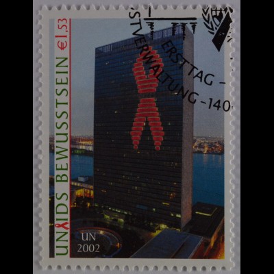 Vereinte Nationen UNO UN Wien 2002 Nr. 379 Gemeinsames Programm Aidsbekämpfung