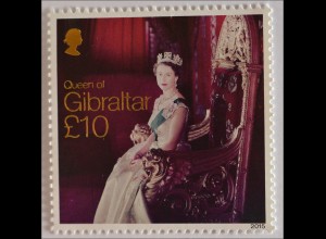 Gibraltar 2015, Michel Nr. 1692, Längste Regentschaft/Queen Elisabeth a.Thron
