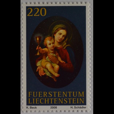 Liechtenstein 2008, Mi.Nr. 1478, 150 Jahre Frauenkloster Schellenberg, Gemälde