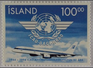 Boeing 757 - 200 Internationale Organisation für Zivilluftfahrt Briefmarke