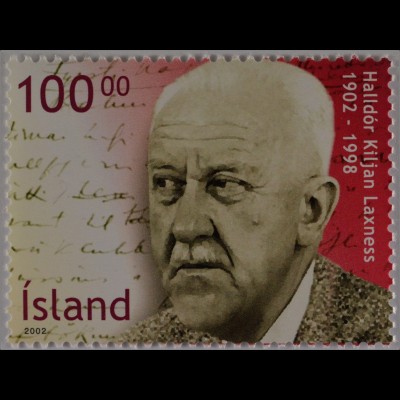 Island 2002 Michel Nr. 1003 100. Geburtstag von Halldór Laxness