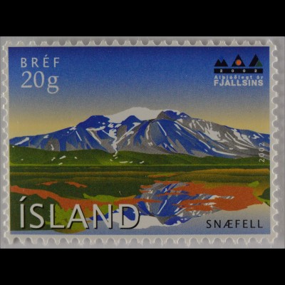 Island Iceland 2002 Michel Nr. 1004 Internationales Jahr der Berge Ostisland
