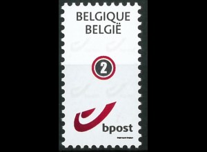 Belgien 2012 Michel Nr. 4273 Freimarke Neues Postemblem selbstklebend