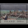 Island 2000 Block 27 Tag der Briefmarke Gründung isländische Siedlung Vesturheim