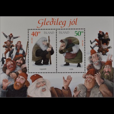 Island 2000 Block 28 Weihnachten Eltern der isländischen Weihnachtsburschen