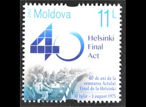 Moldawien Moldova 2015, Michel Nr. 918, 40 Jahre Schlussakte von Helsinki